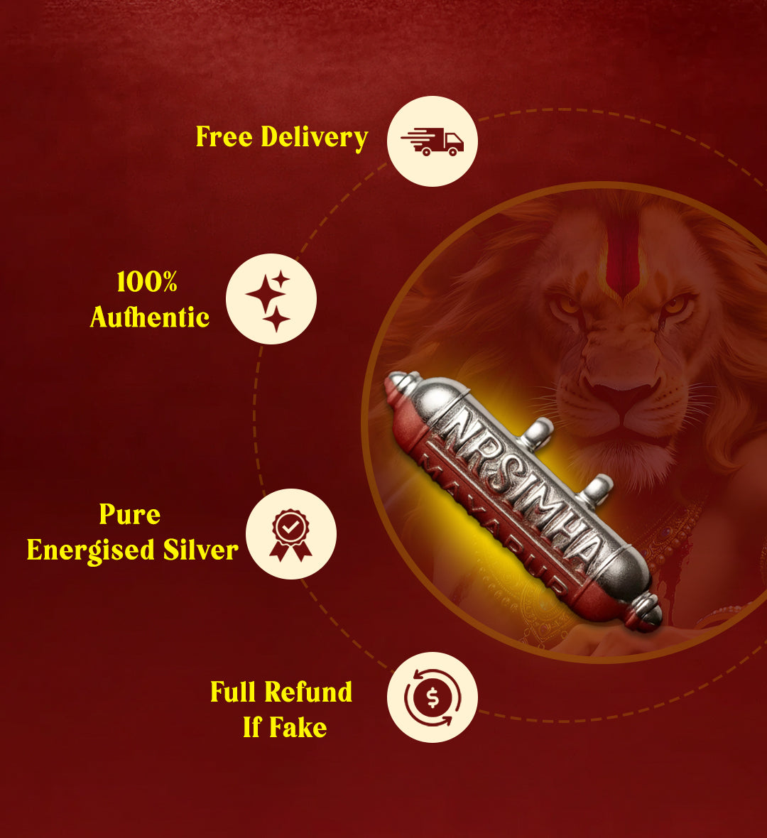 Energized Silver Narasimha Kavach