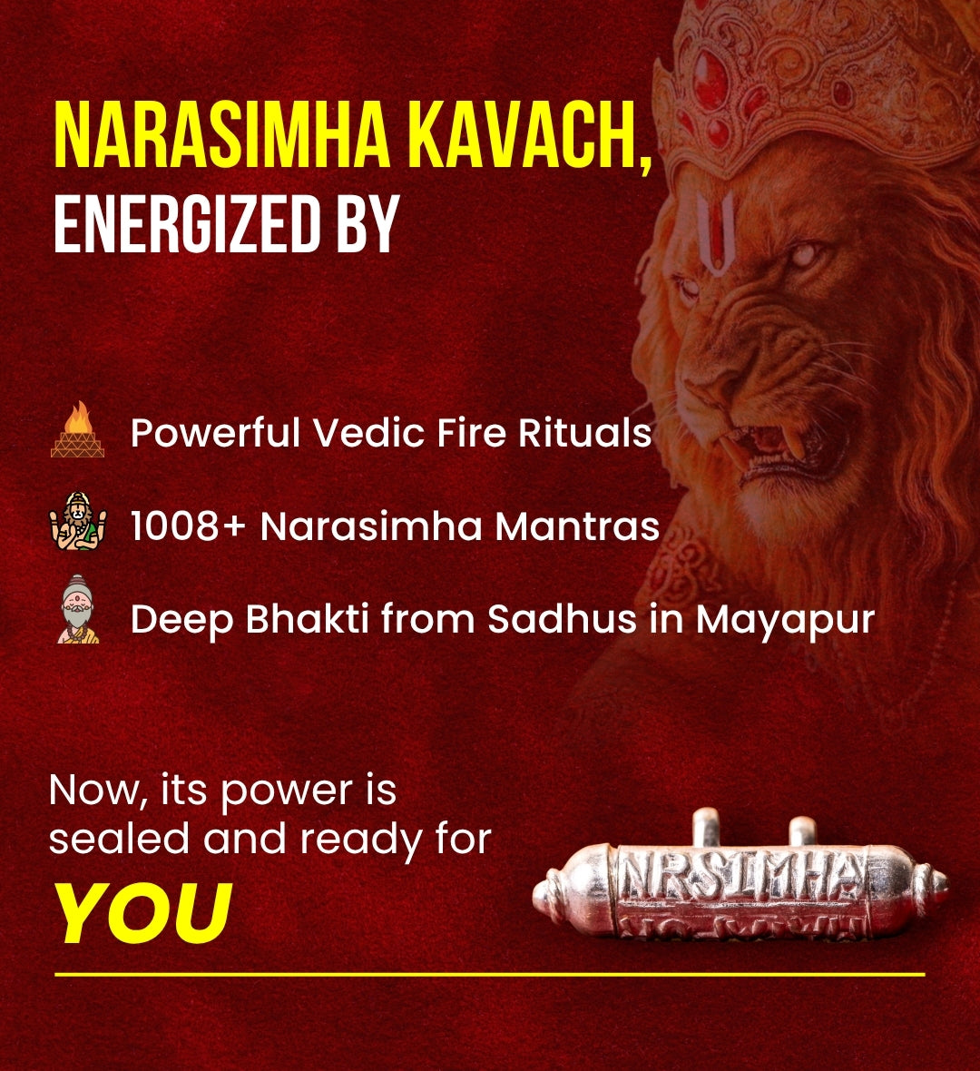 Energized Silver Narasimha Kavach