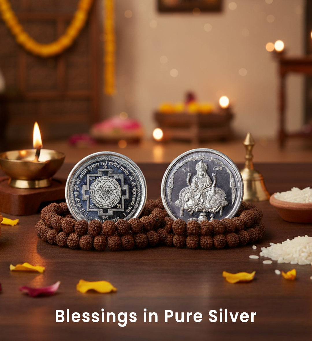 Energised Lakshmi Kubera Silver Coin- 5gms