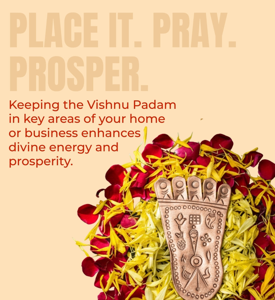 Energised Copper Gaya Vishnu Padam