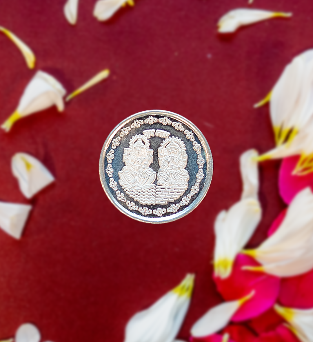 Energized Lakshmi Ganapati Silver Coin - 5 Grams