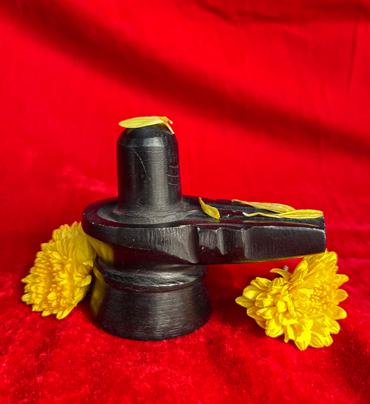 Black Marble Shiva Lingam