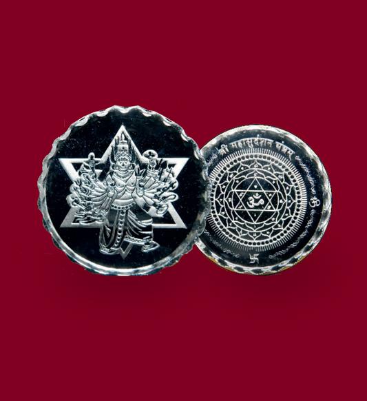 Energized Silver Sudarshan Coin - 5 Grams