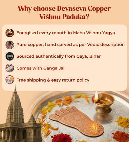 Energised Copper Gaya Vishnu Padam