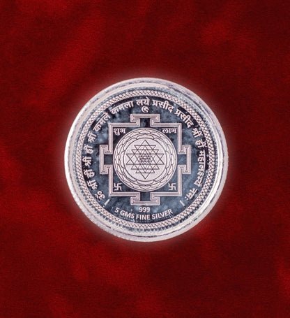 Energised Lakshmi Kubera Silver Coin- 5gms