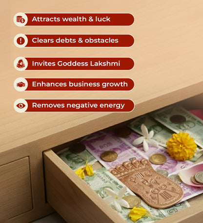 Energised Copper Gaya Vishnu Padam