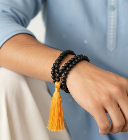 100% Original 108- Beads Karungali Mala Energized by Devaseva