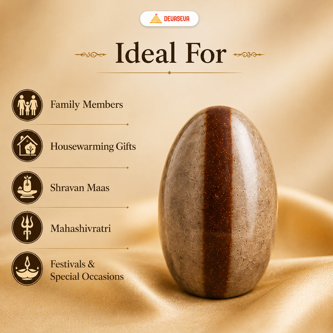 Narmadeshwar Shivling Pendant – Family Pack of 4