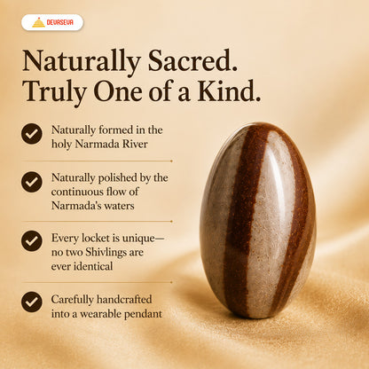 Narmadeshwar Shivling Pendant – Family Pack of 4