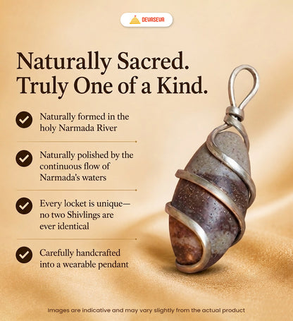 Narmadeshwar Shivling Pendant – Family Pack of 4