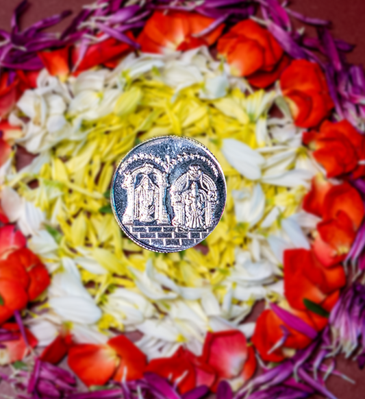 Energized Lakshmi Balaji Silver Coin - 5 Grams