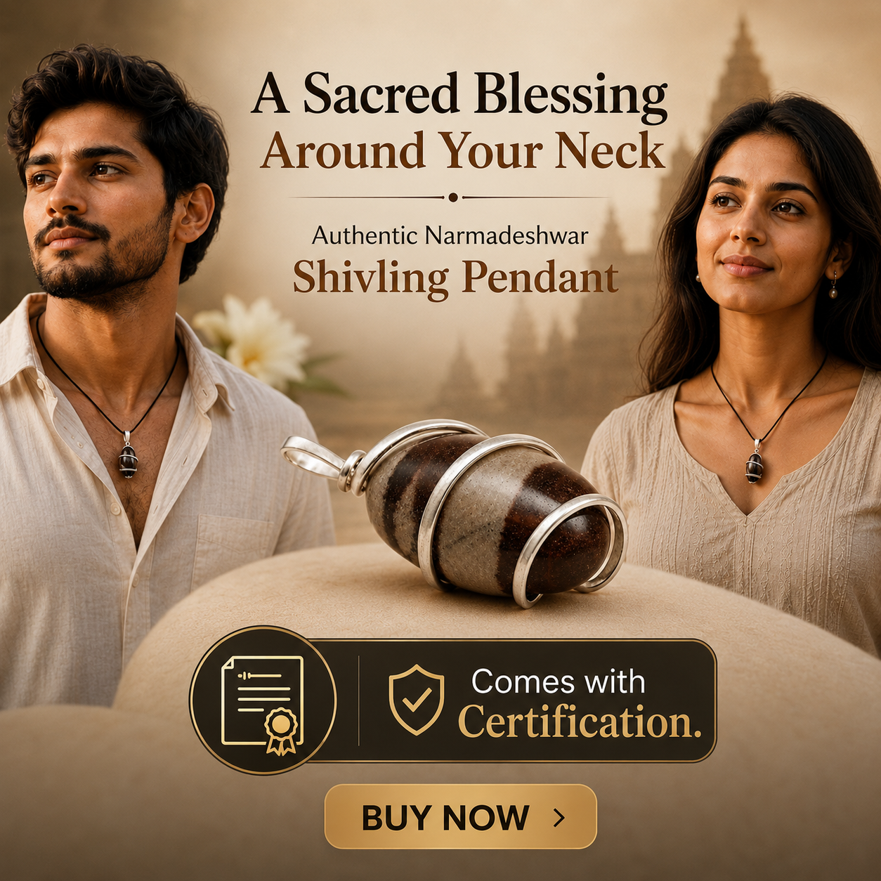 Narmadeshwar Shivling Pendant